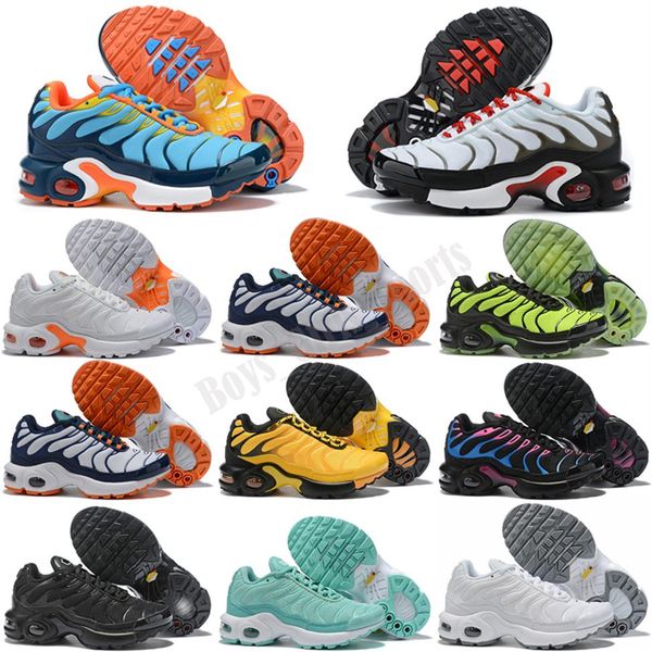 2021 classic children's shoes tn kids boys girls sports shoes toddler sneakers trainers jogging size 28-35248b, Black